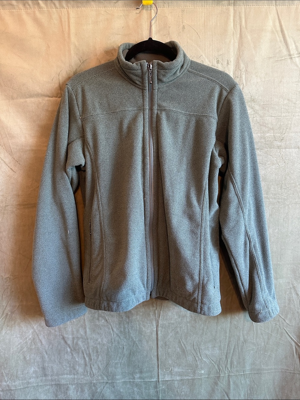 # 930 Patagonia Light Gray Full-Zip Fleece Utility Jacket